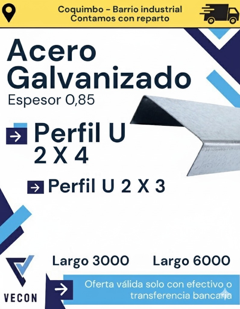 Acero Galvanizado - PERFIL U 