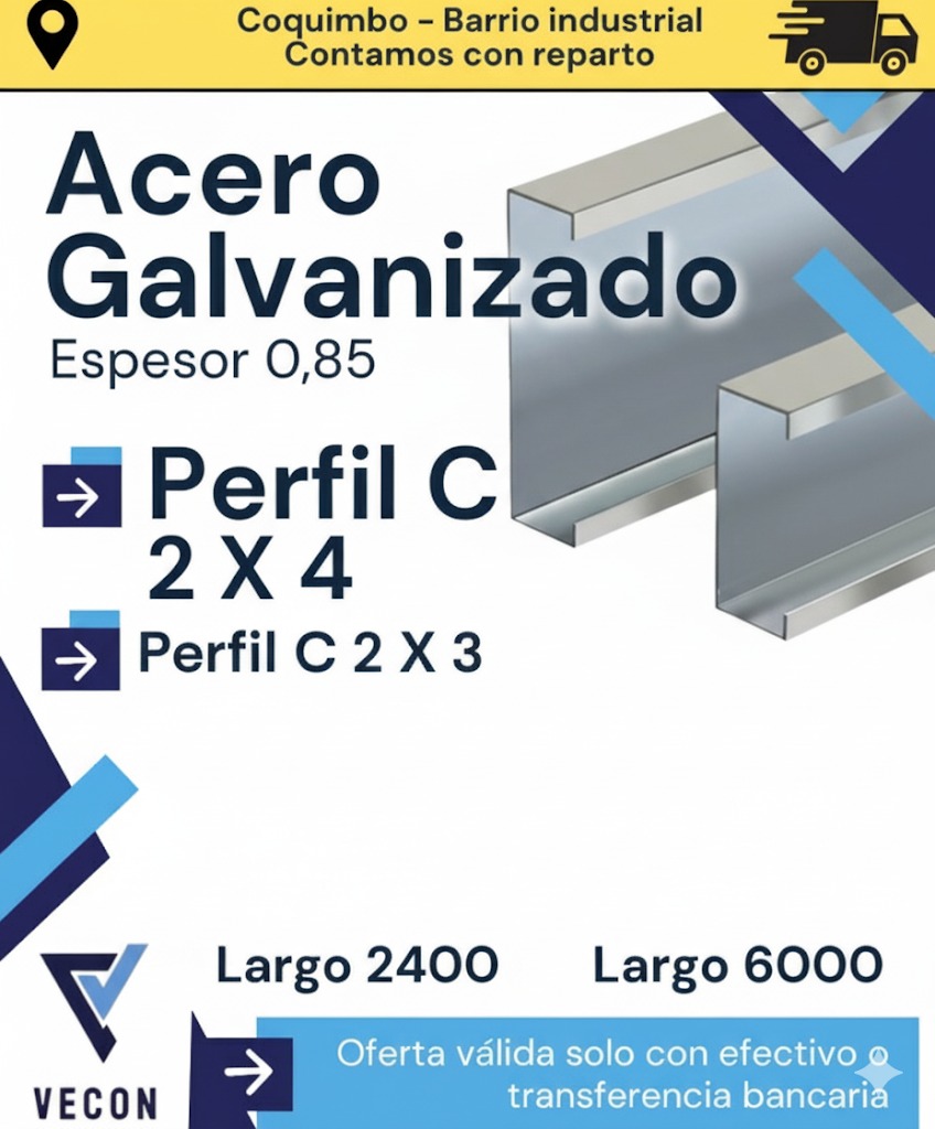 Acero Galvanizado - PERFIL C